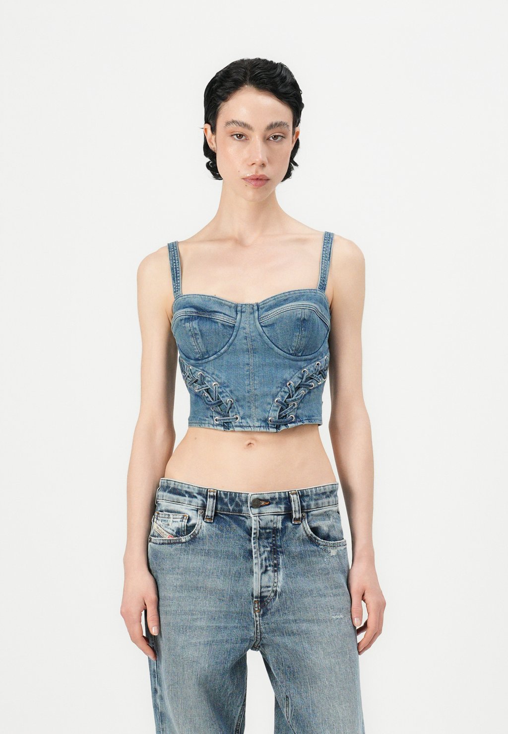 

Топ MARSY BUSTIER Guess, синий