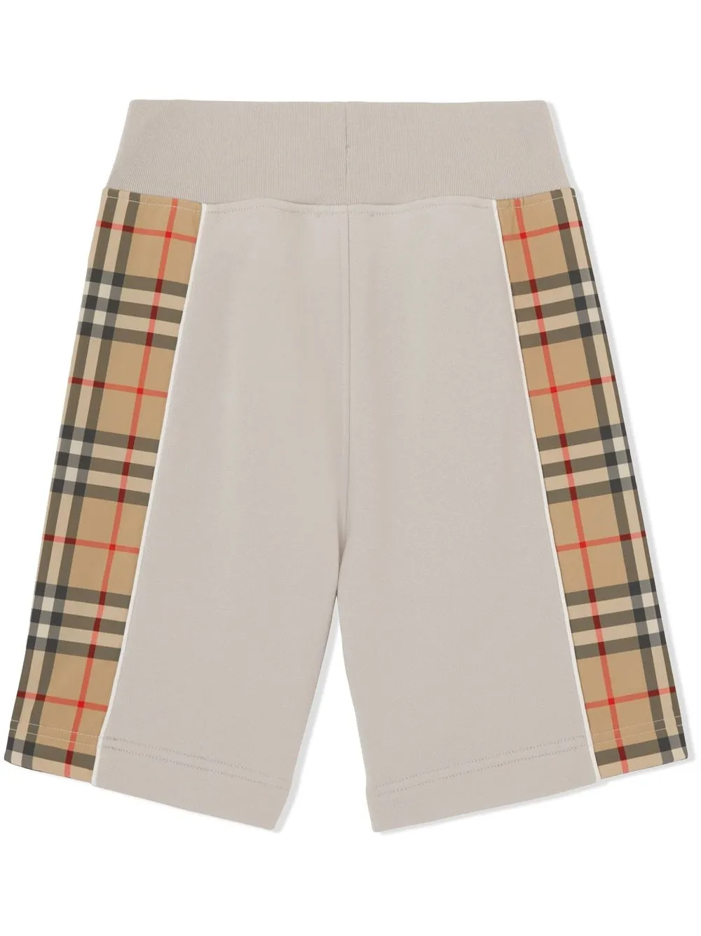 Шорты с отделкой Vintage Check BURBERRY KIDS, серый — фото 2