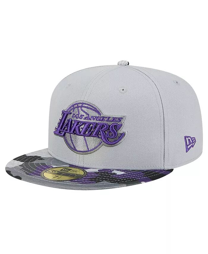 

Мужская серая кепка Los Angeles Lakers Active Color Camo Visor 59FIFTY Fitted New Era