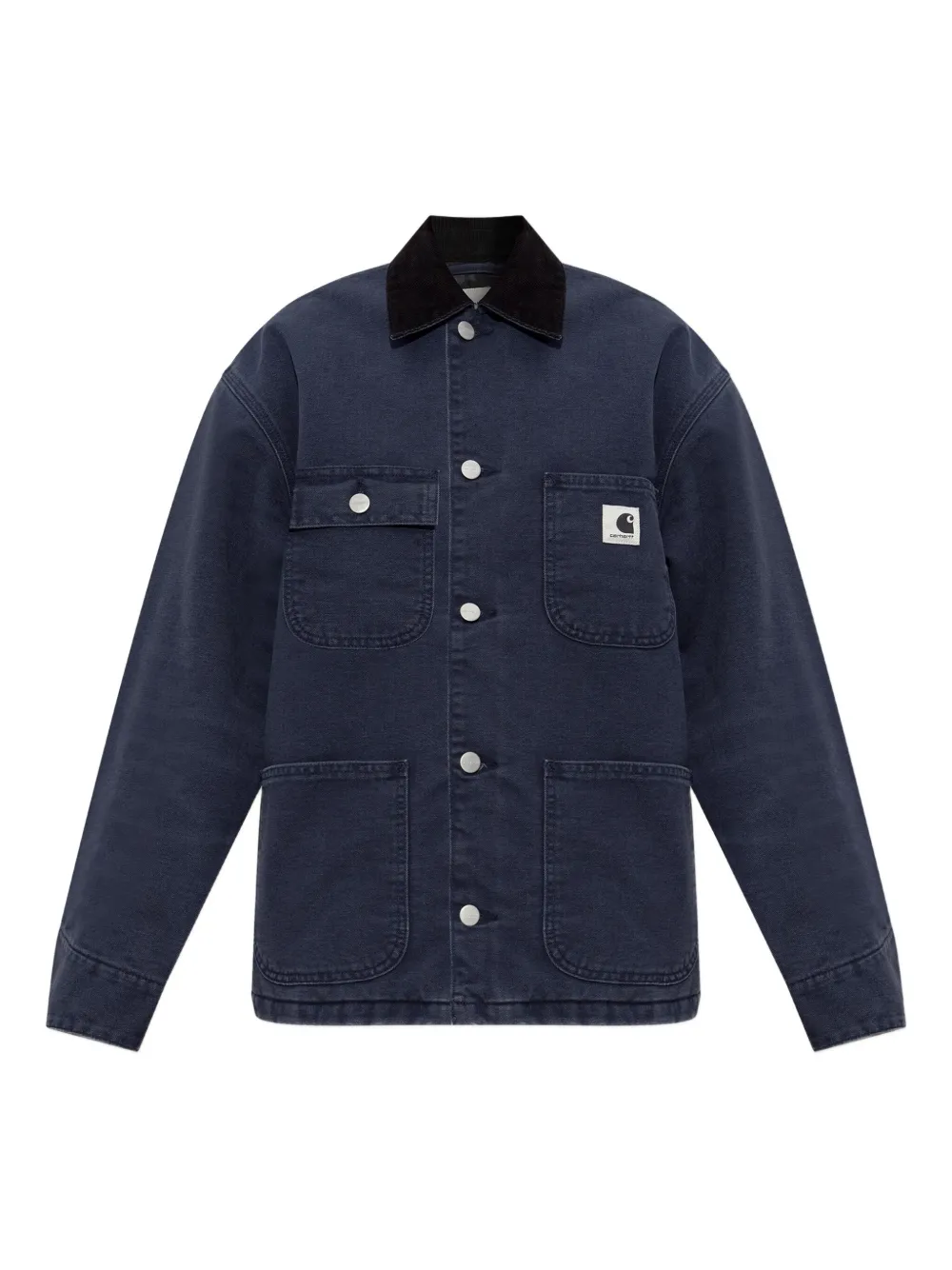 

Пальто из органического хлопка с вельветовым воротником CARHARTT WIP, синий
