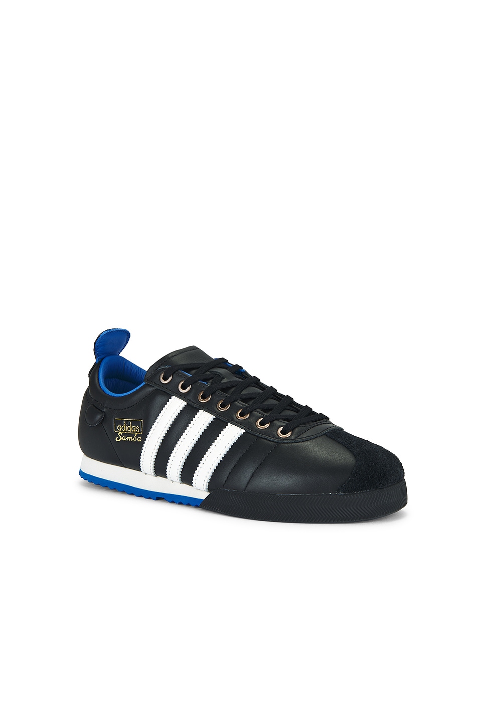 Кроссовки Samba 62 Adidas Originals, Core Black, Cloud White, & Bluebird — фото 2