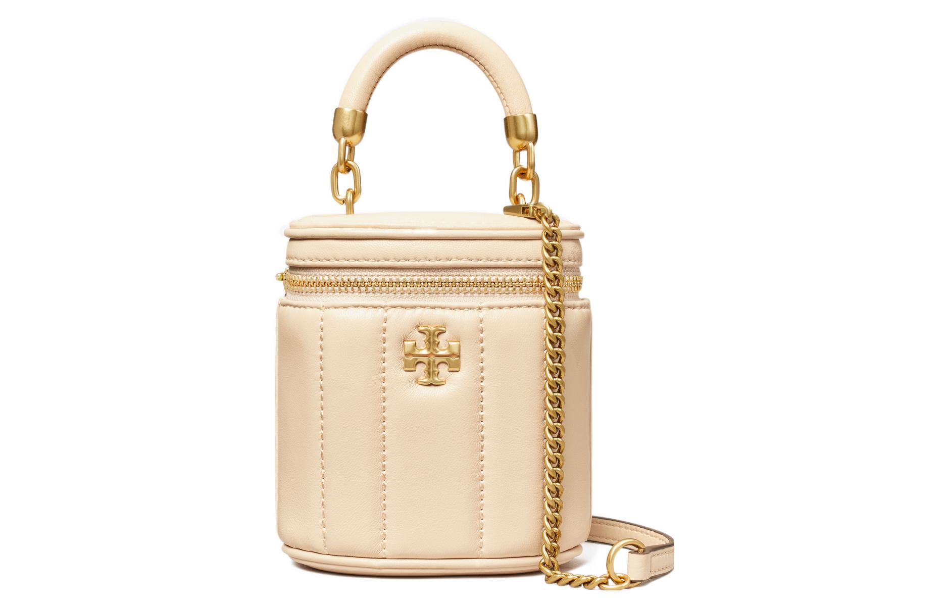 

TORY BURCH Кожаная сумка через плечо мини женская сыр белый