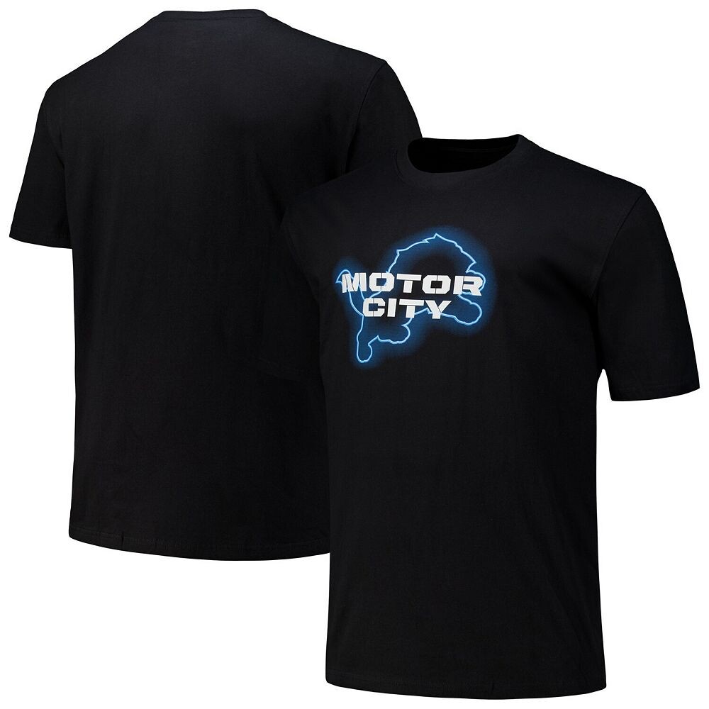 

Мужская черная футболка Fanatics Detroit Lions Motor City Fanatics Brands - White Label, цвет Lns Black