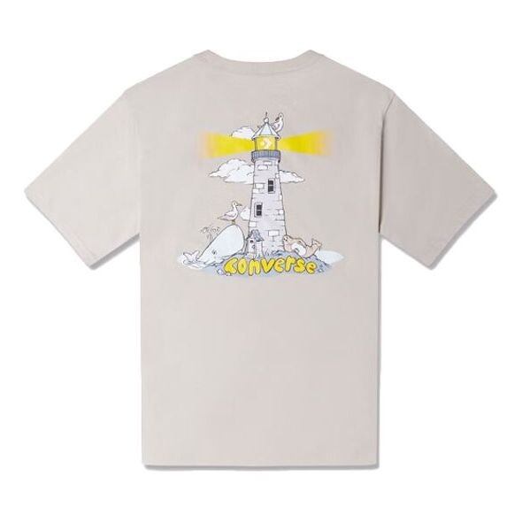 

Футболка lighthouse t-shirt 'beige' Converse, бежевый