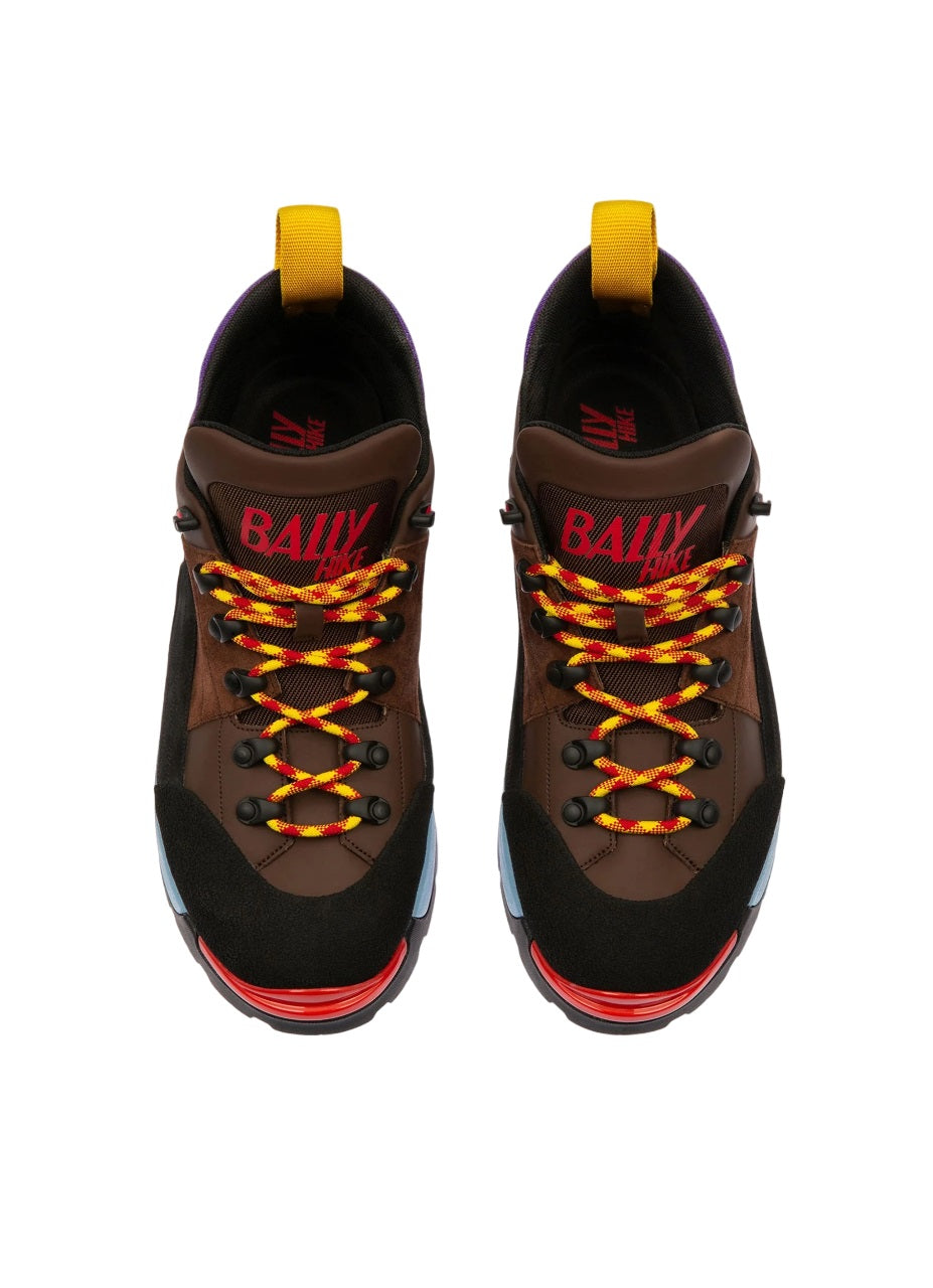 Женские кроссовки Bally Hike 6239704 из телячьей кожи, кокосового цвета, цвет multi — фото 4