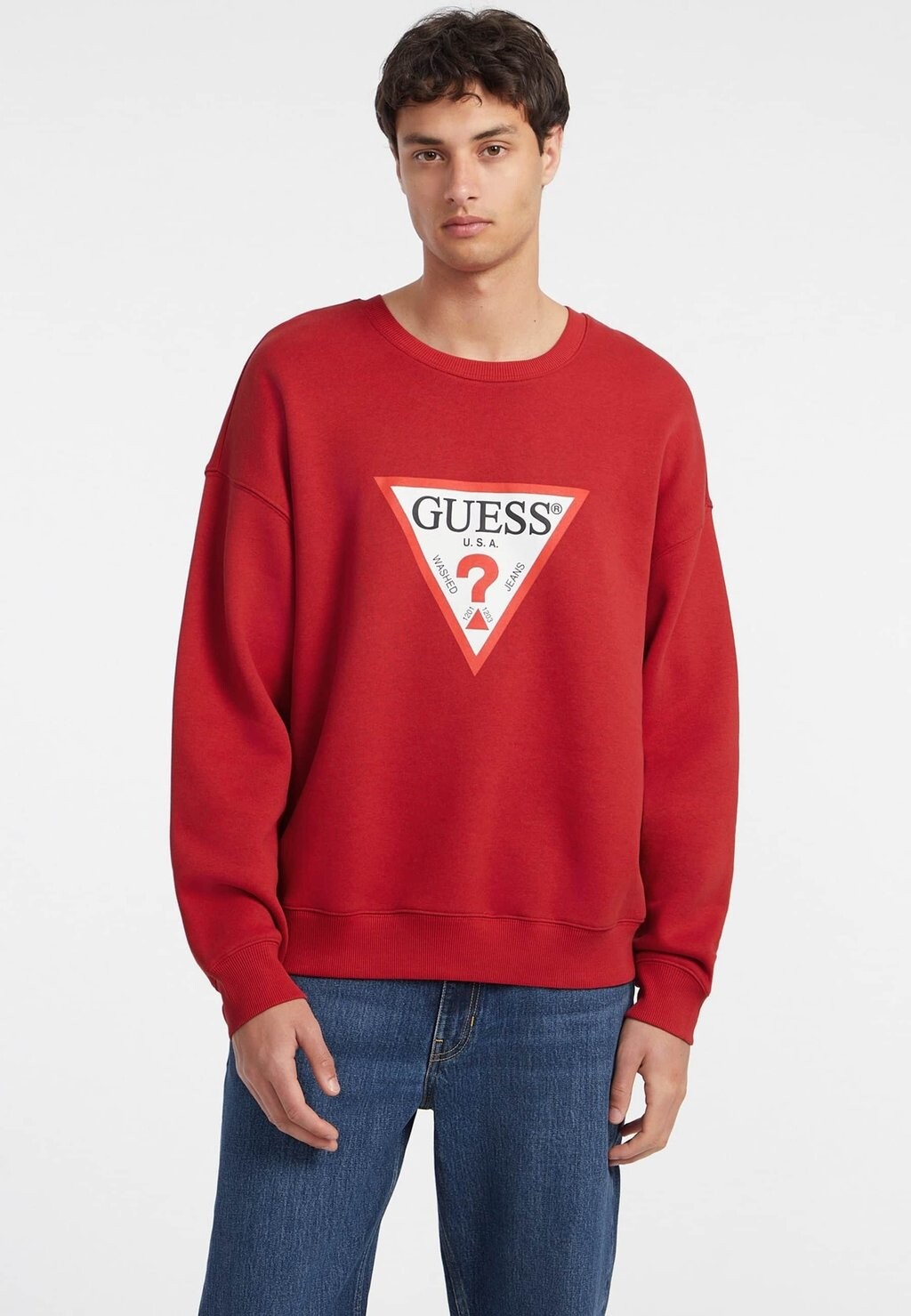 

Толстовка ICONIC Guess Jeans, красный