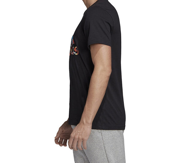 Футболка adidas 8-Bit Badge Of Sport Applique Sports Breathable Short-sleeve Tee Men Black, черный — фото 4