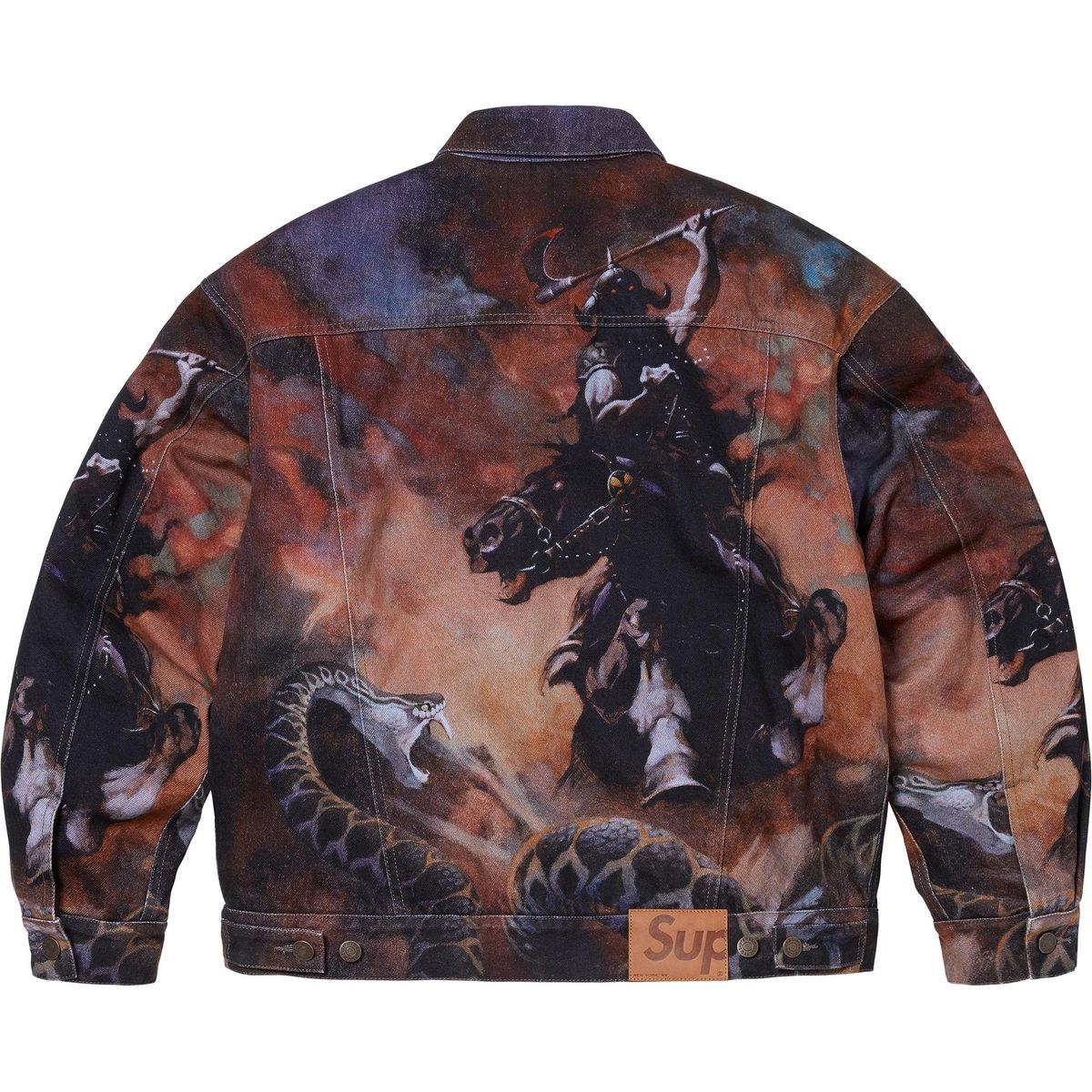 Supreme Куртка-косуха с искусственным мехом Frazetta, Multicolor/Multicolor — фото 3