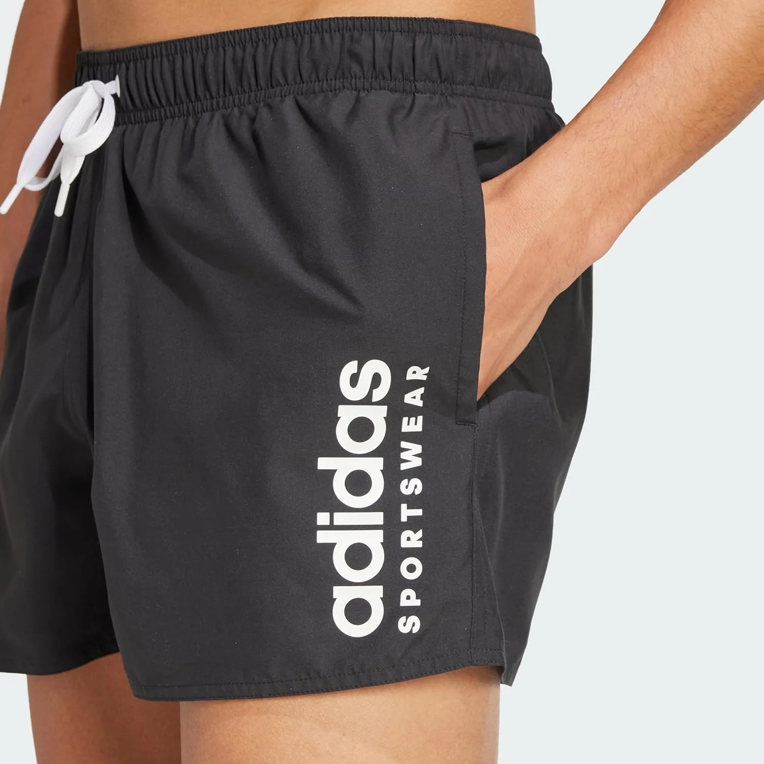 Мужские плавательные шорты Adidas Essentials Logo Clx (1 шт.), черный — фото 2