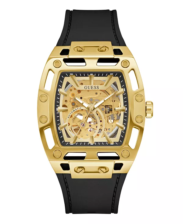 

Мужские автоматические часы черного золота, 42 мм Guess, black