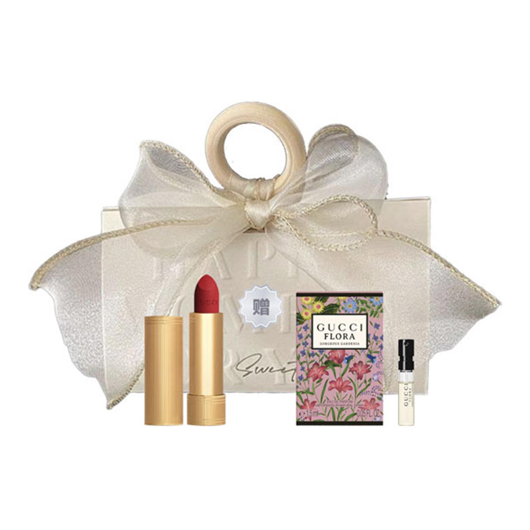 

Набор косметики Angel Shopping Bag стойкая увлажняющая помада+пробники духов GUCCI