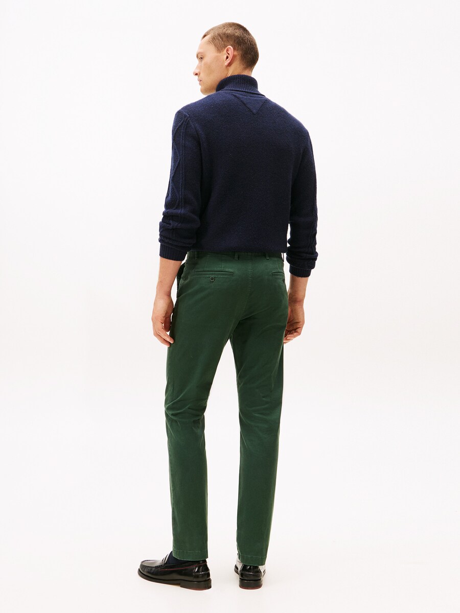 Повседневные брюки-чинос TOMMY HILFIGER DENTON ESSENTIAL, Dark green — фото 4