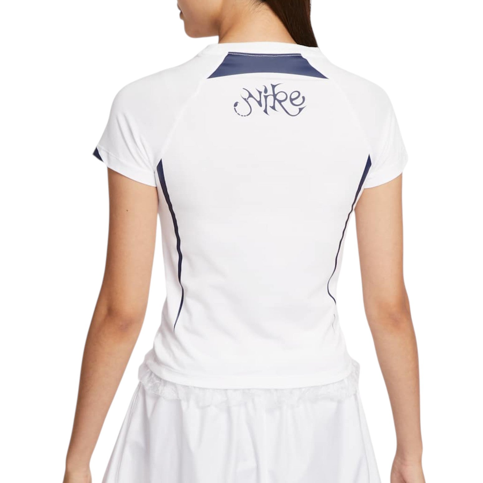 Футболка (WMNS) Nike Chill Knit Graphic T-shirt 'White' — фото 2