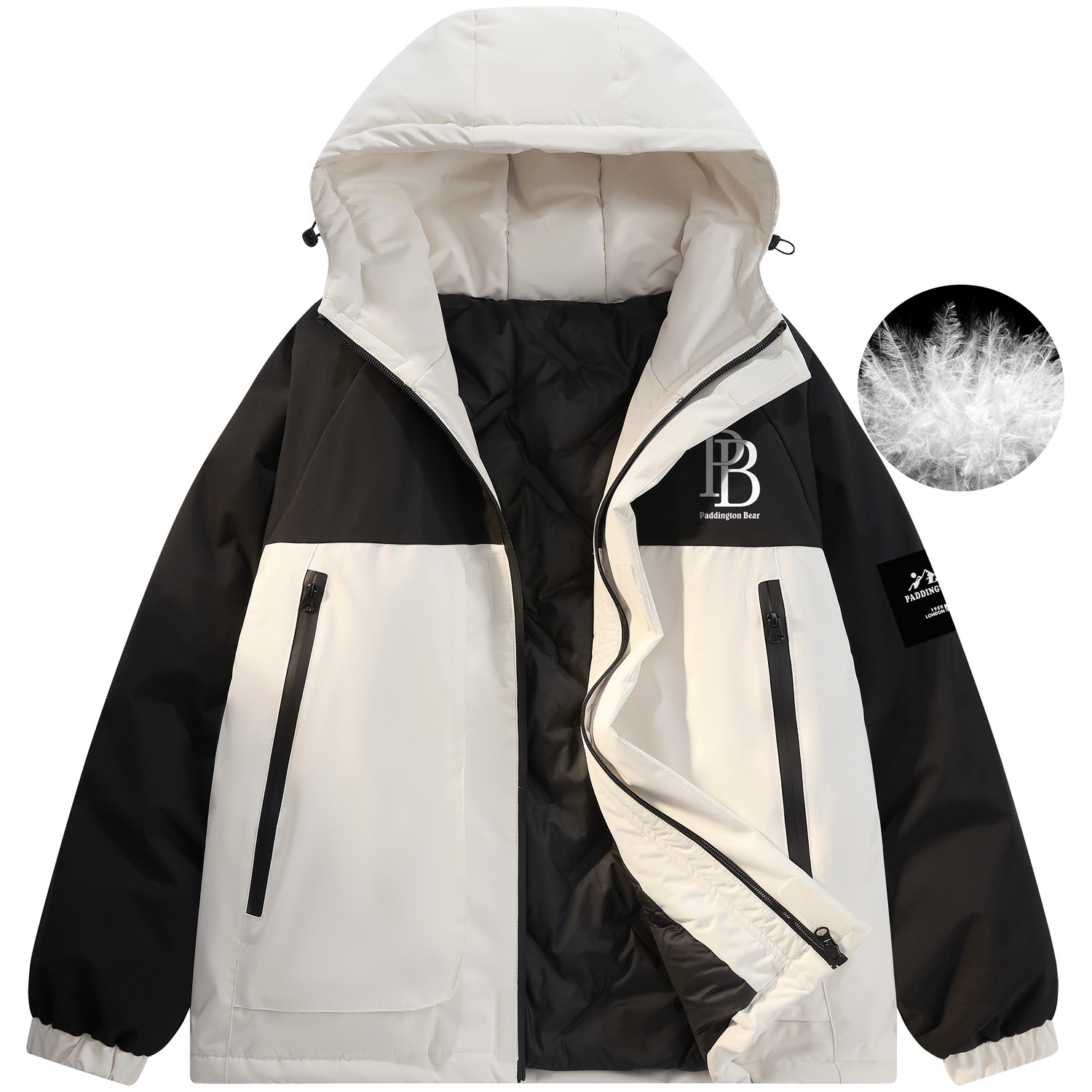 

Paddington Bears Унисекс пуховик, Ivory White (Hooded)