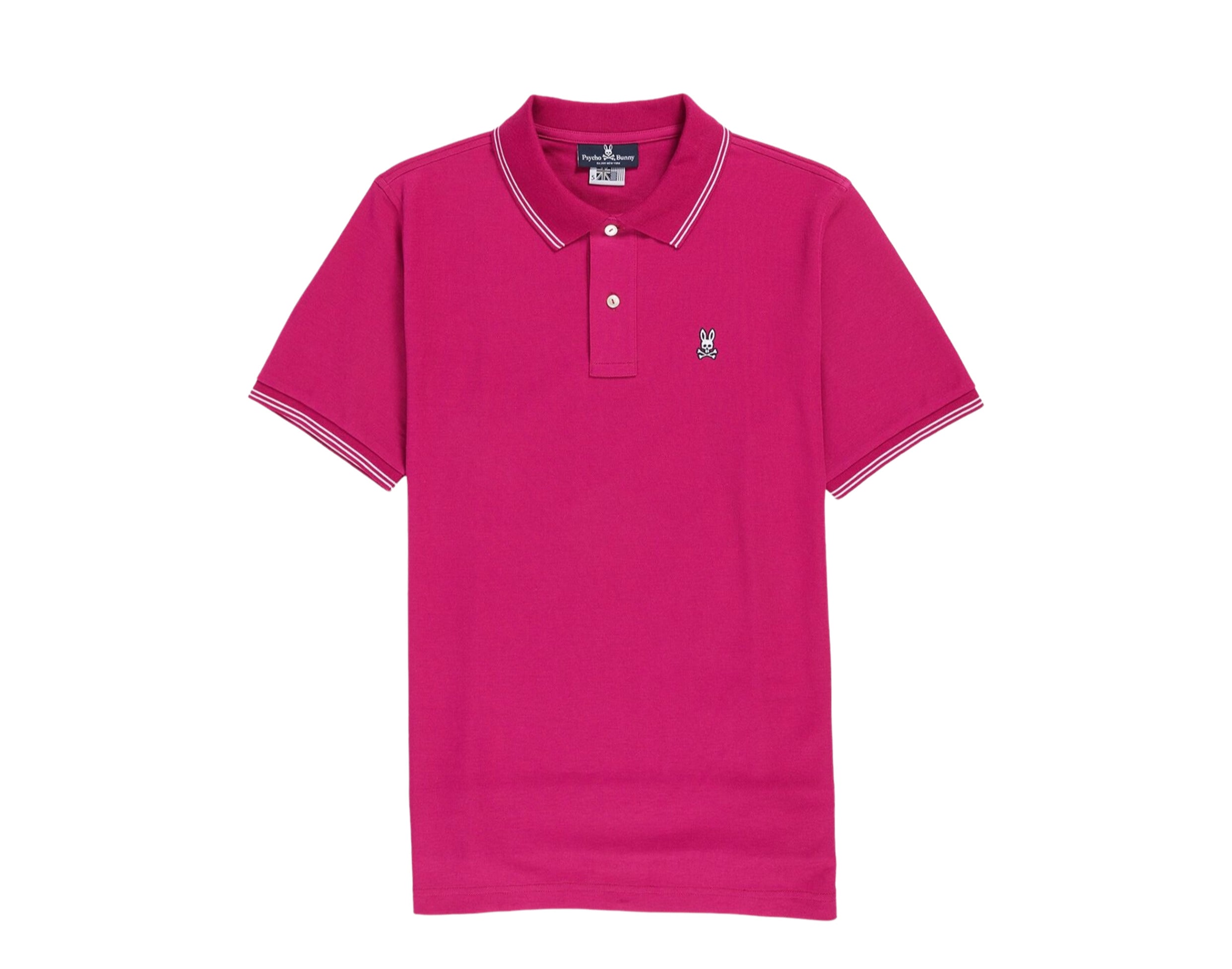 

Мужская рубашка Psycho Bunny Logan Polo Wild Berry B6K136U1PC-WLB, розовый