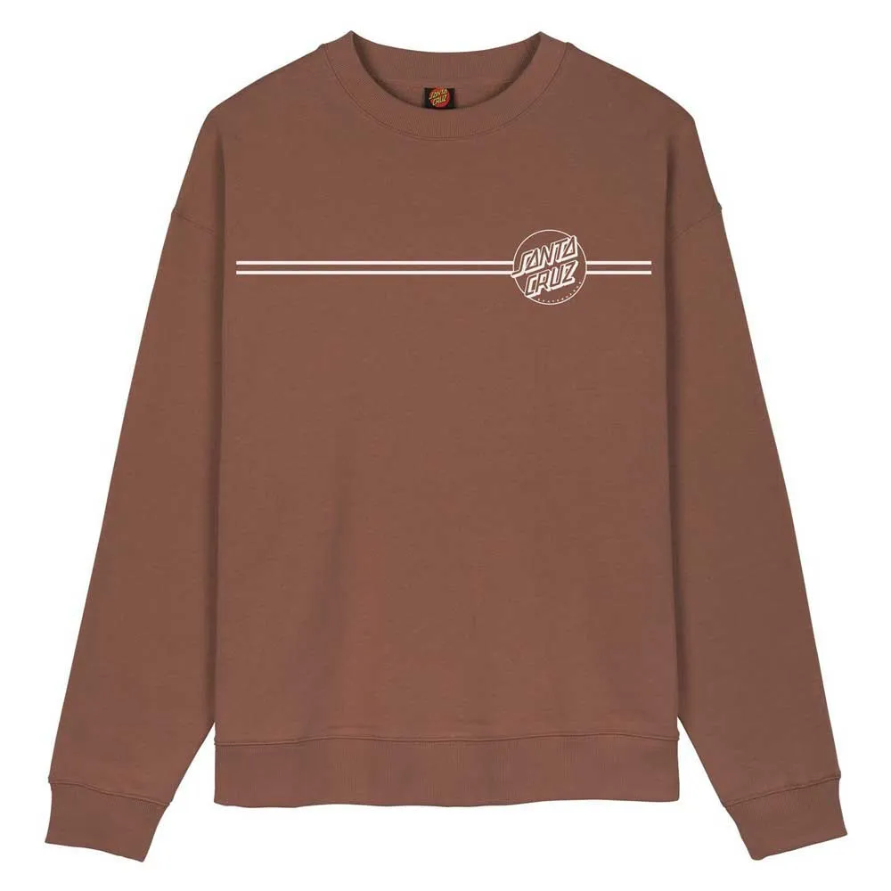 

Толстовка Santa Cruz Crew opus dot stripe ag, коричневый