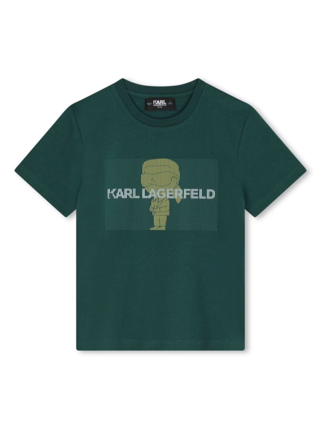 

Karl Lagerfeld Kids футболка с графичным принтом, зеленый