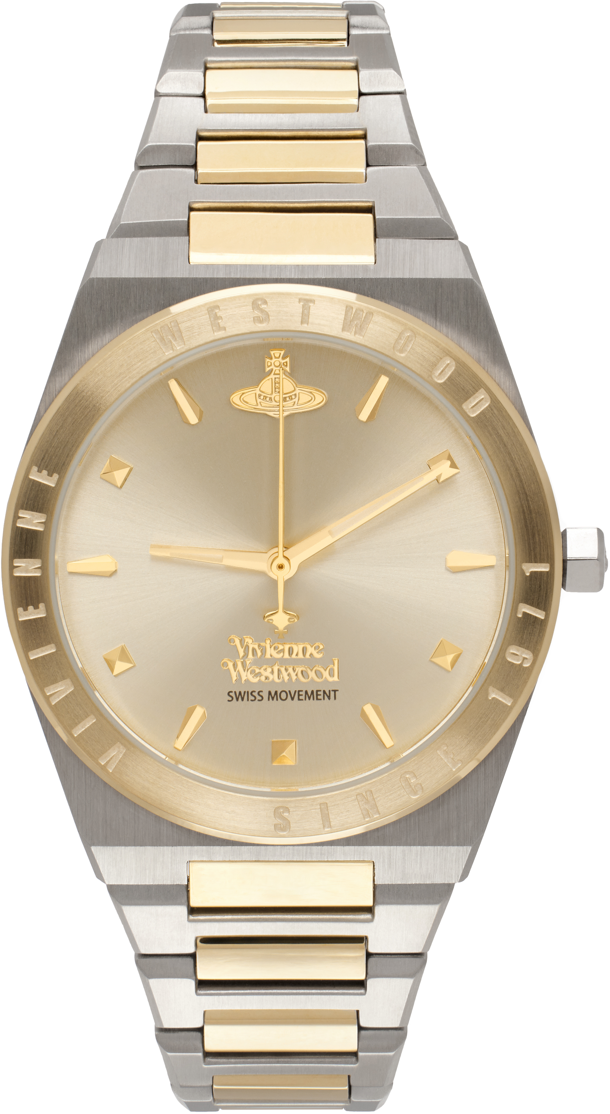 

Часы Charterhouse из серебра и золота Vivienne Westwood