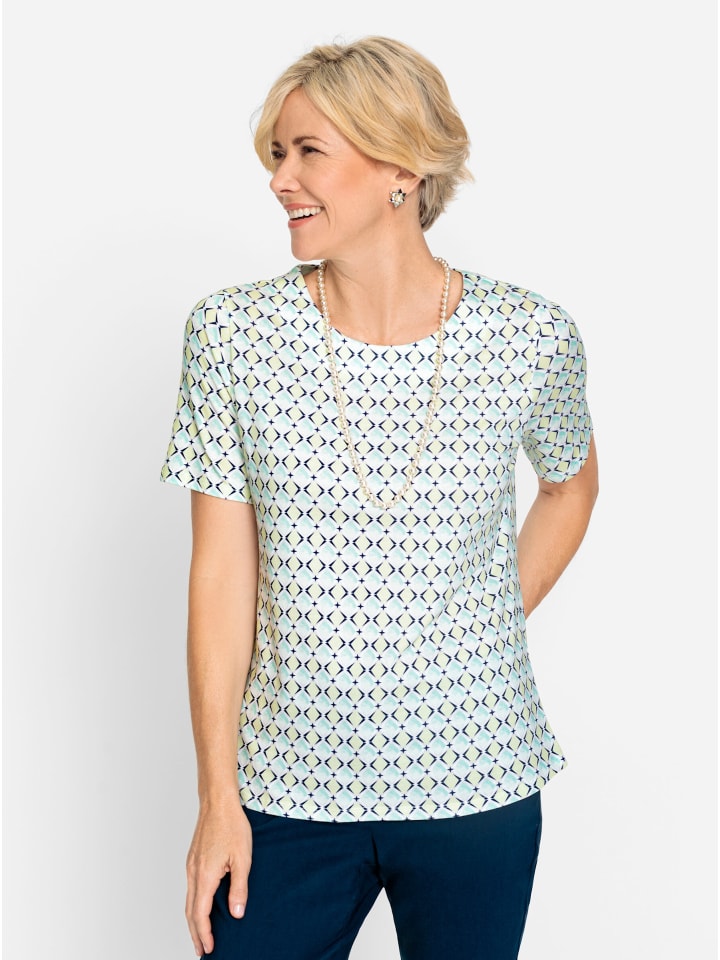 

Рубашка с короткими рукавами с мятно-фисташковым принтом WITT WEIDEN