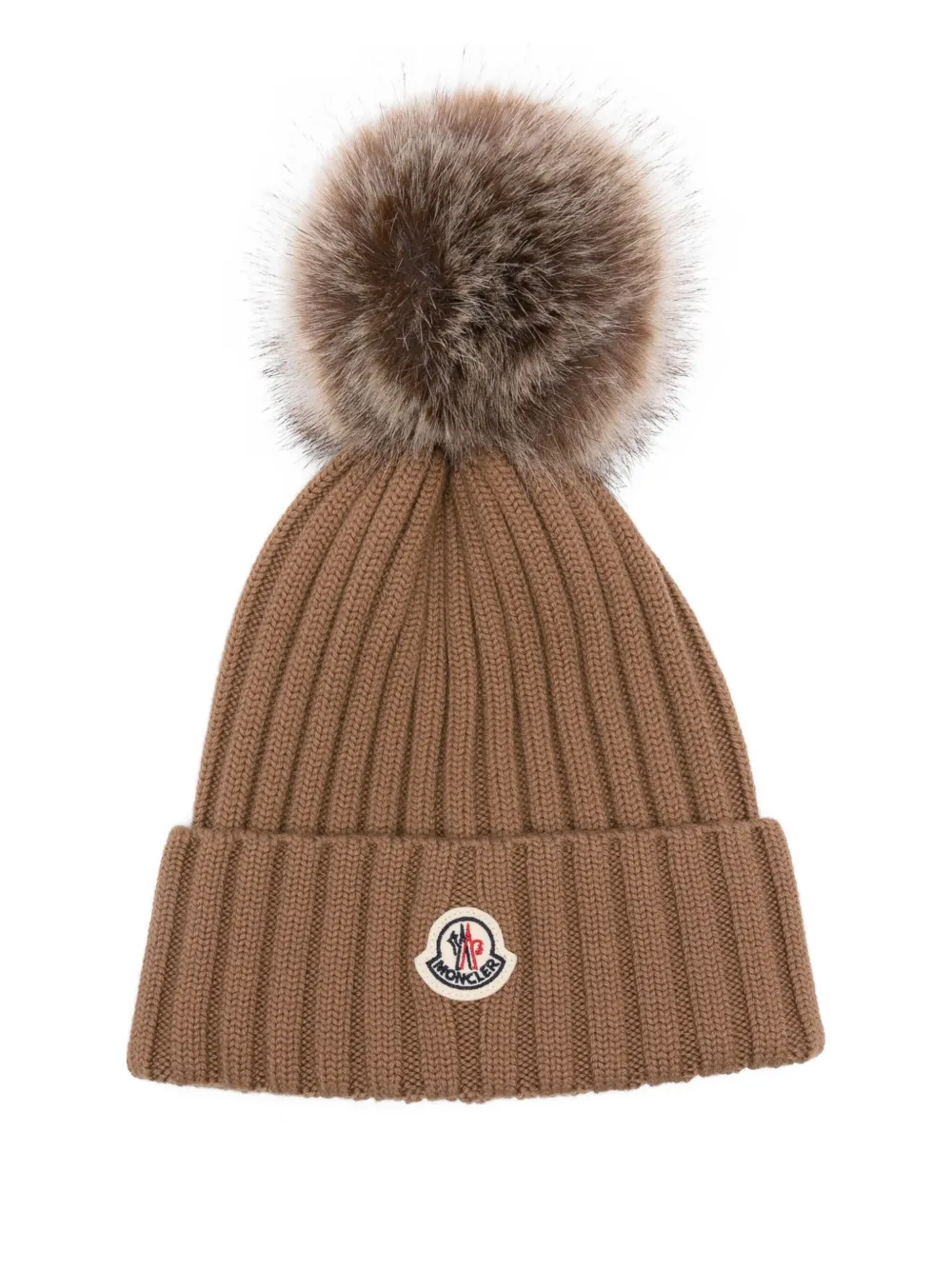 

Шерстяная шапка-бини MONCLER, коричневый
