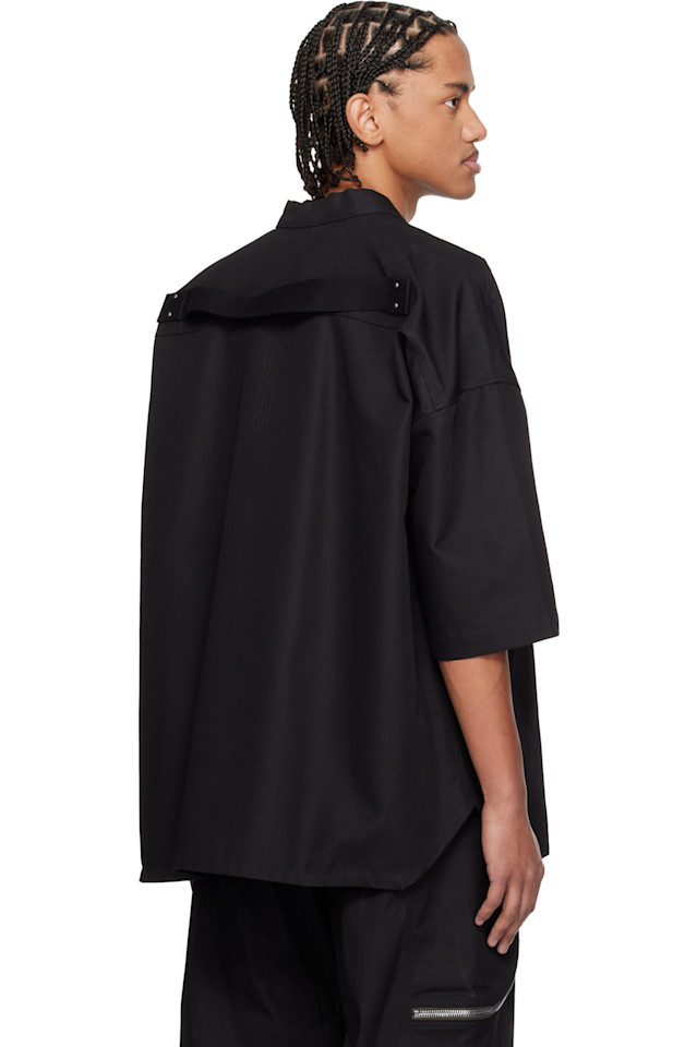 Рубашка Temple ss jumbo faun Rick Owens, черный — фото 3