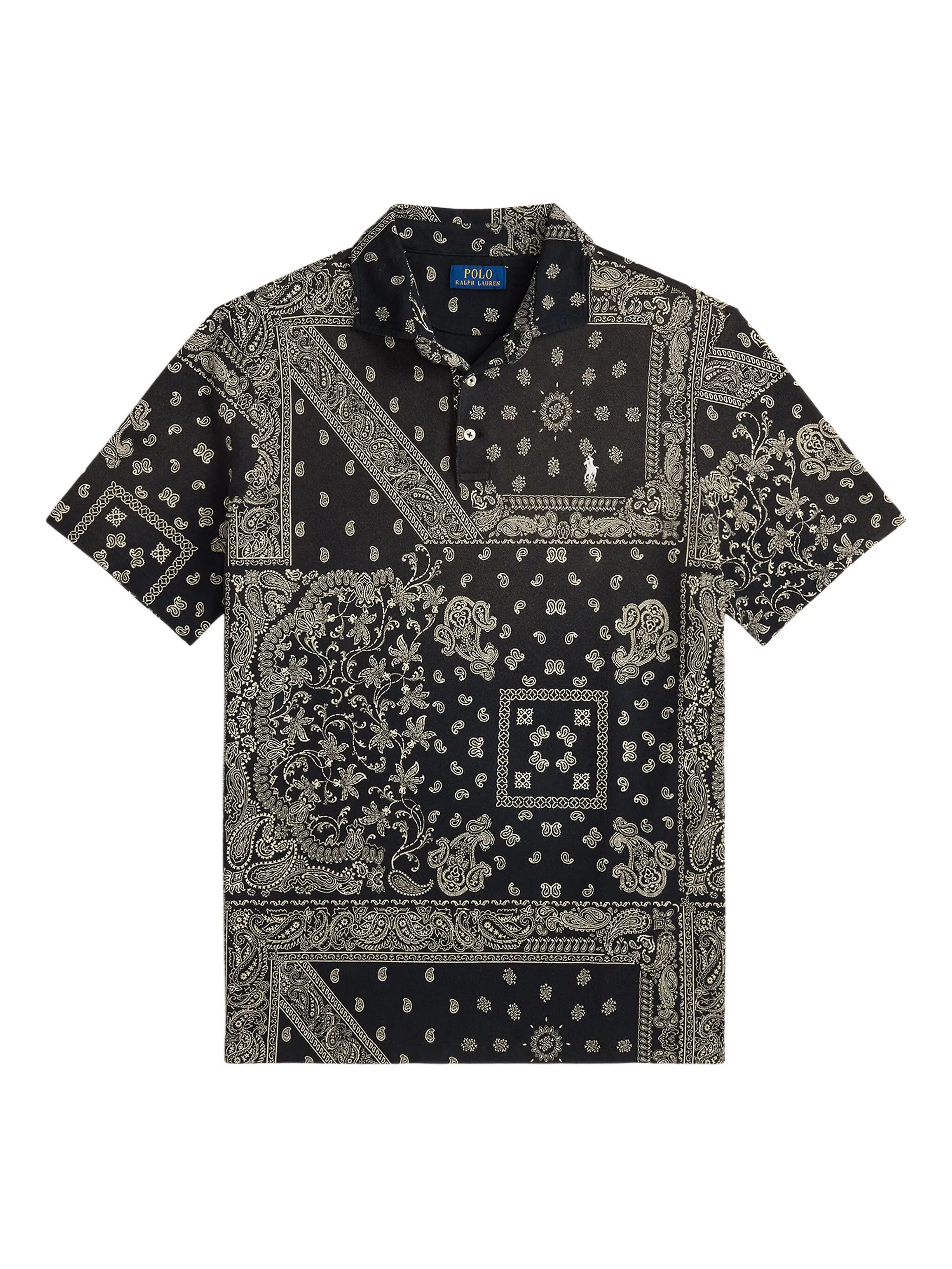

Рубашка поло с принтом пейсли Polo Ralph Lauren, черный