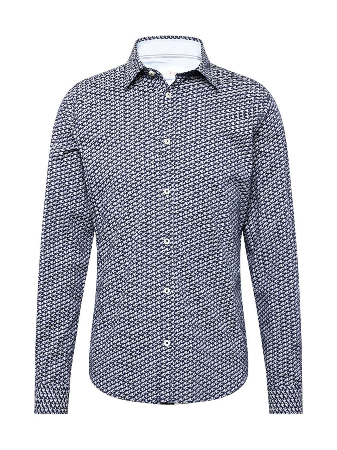 

s.Oliver Рубашка в облегающем крое с пуговицами в цвете Navy