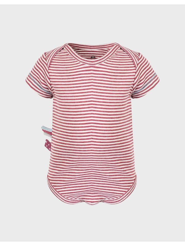 

OrganicEra Детский боди с короткими рукавами, цвет бордо меланж