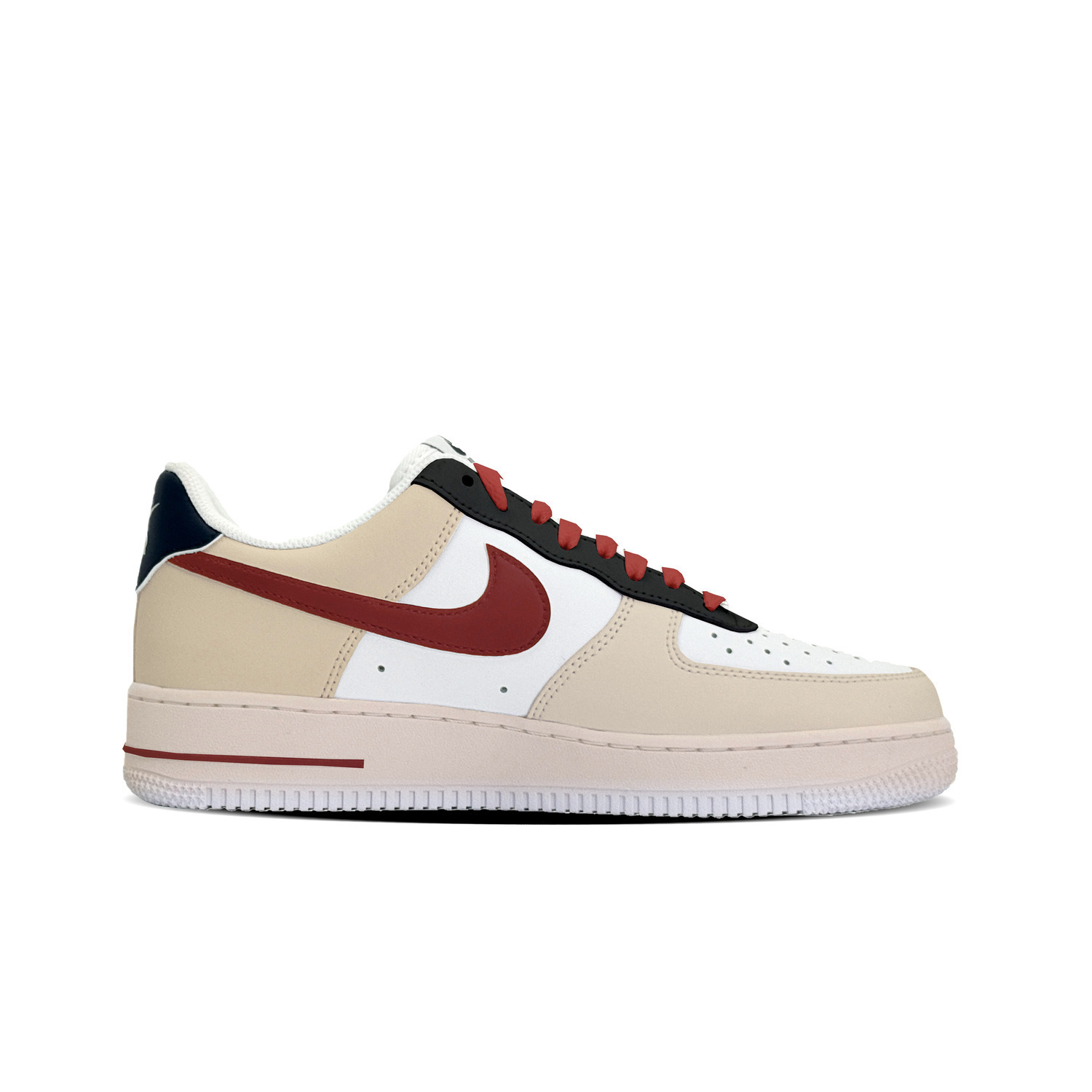 Nike Мужские скейтборд-кроссовки Air Force 1, красные — фото 3