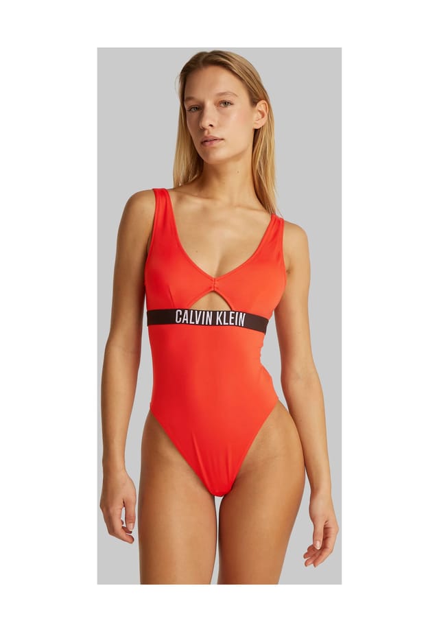 

Купальник с широкими бретелями Calvin Klein, красный