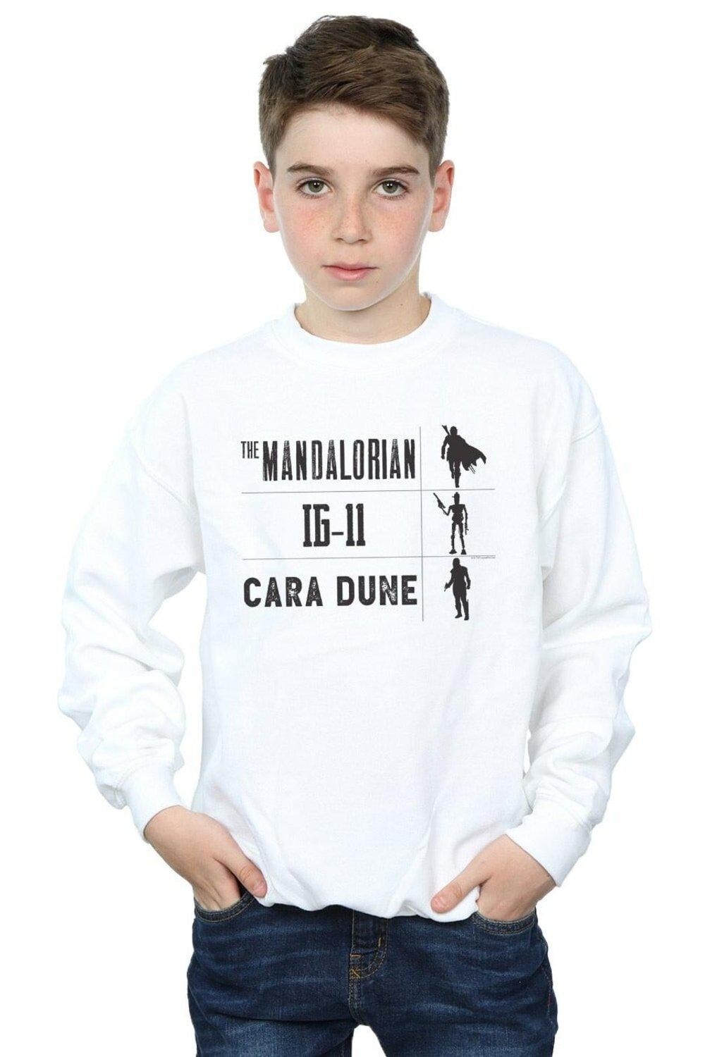 

Толстовка с силуэтами мандалорских воинов Star Wars, белый