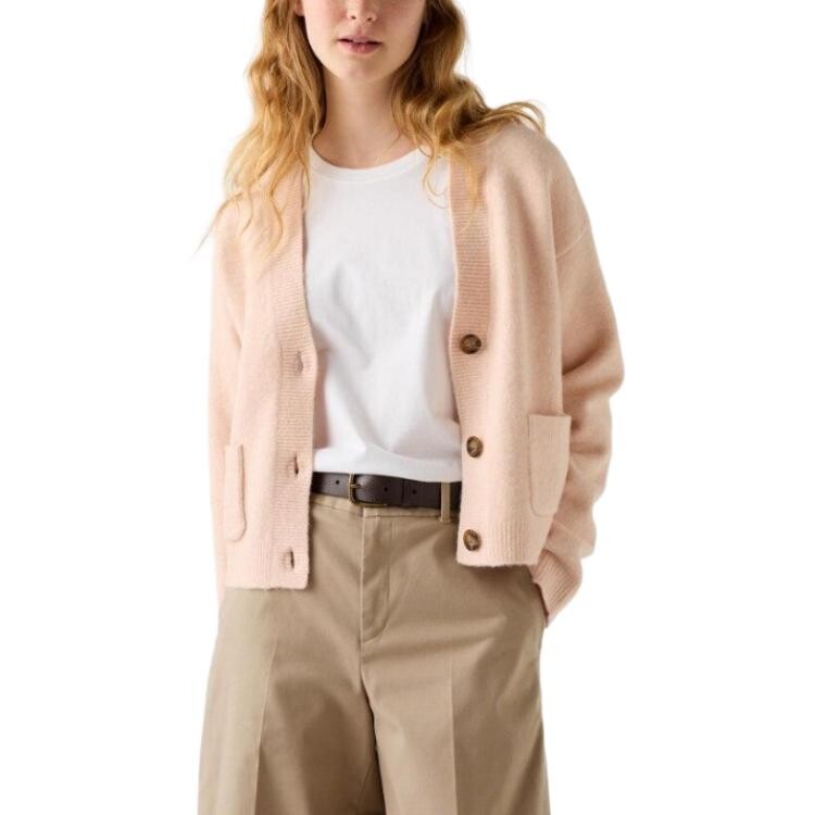 

Свитер женский пастельно-розовый Uniqlo