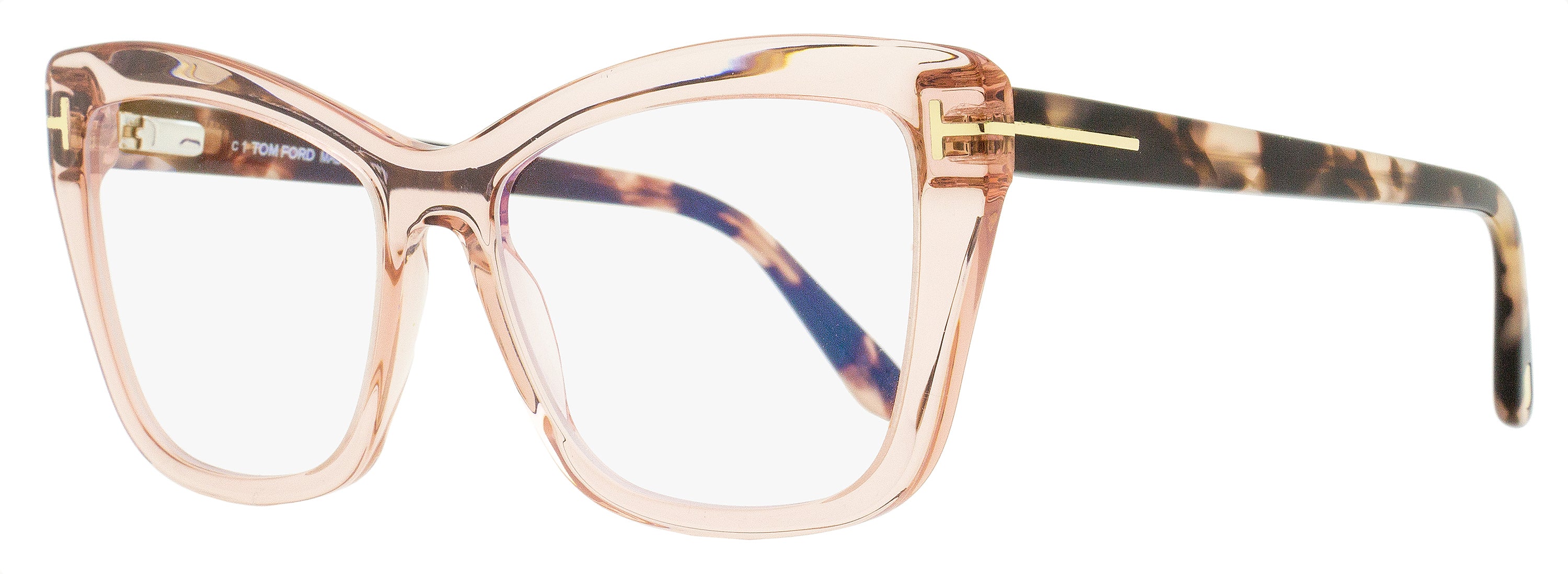 

Женские очки Tom Ford Blue Block TF5826B 072 розовые 55 мм