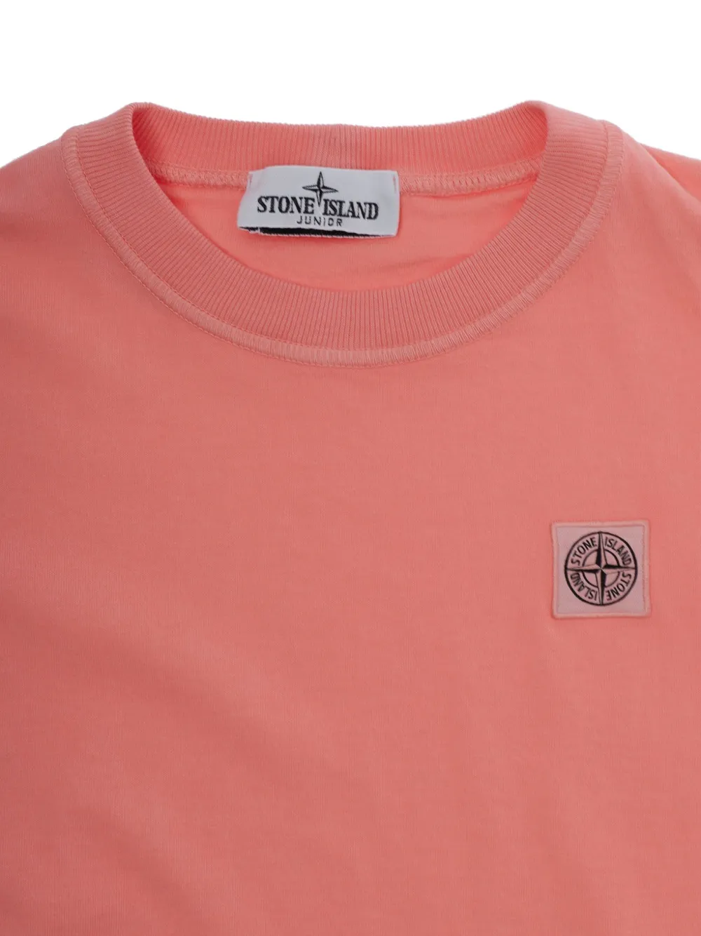 Футболка с нашивкой-логотипом Stone Island Junior, оранжевый — фото 3