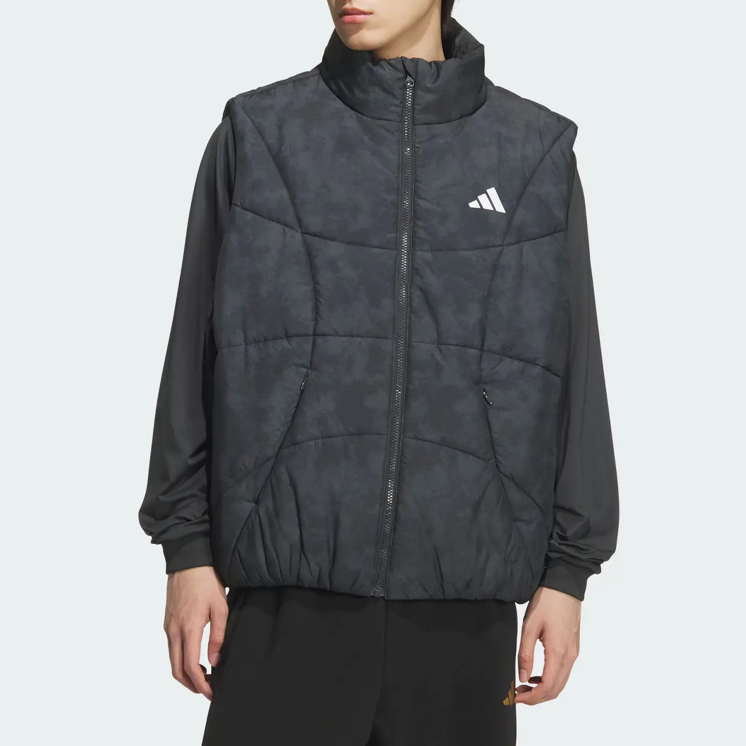 Баскетбольный жилет с подкладкой fw25 men's Adidas, черный — фото 3