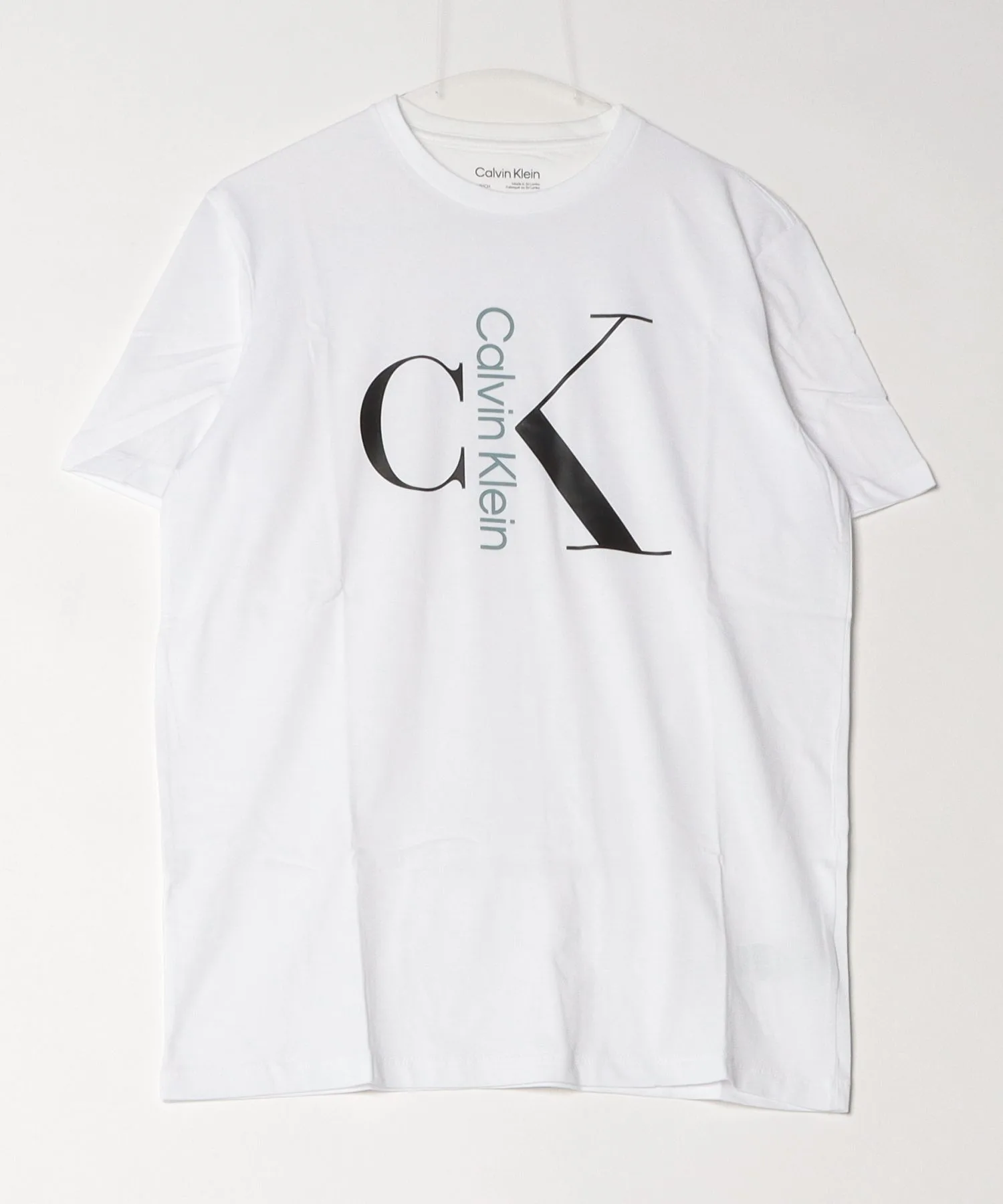 Унисекс футболка с логотипом Calvin Klein crewneck белая