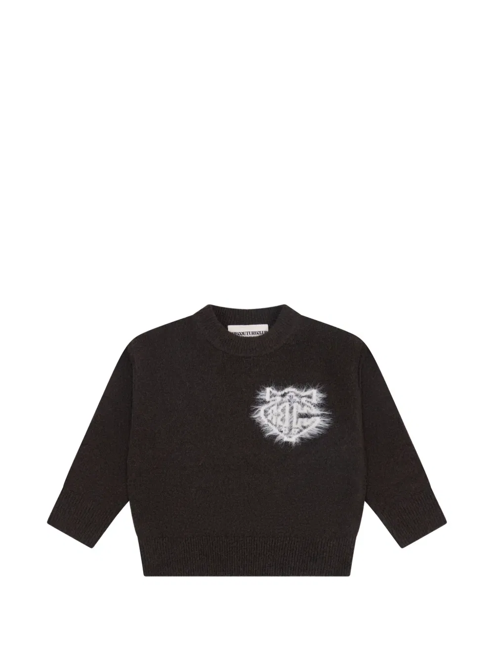 Свитер с круглым вырезом The Couture Club Kids, коричневый
