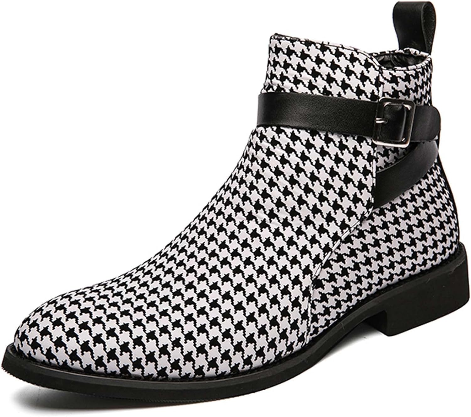 

Мужские ботинки Челси Классические Деловые Повседневные Формальные Кожаные Ботинки Городской Модный Стиль Подходят для Свадеб, Встреч, Рабочих Совещаний, Отпусков Generic, белый/черный