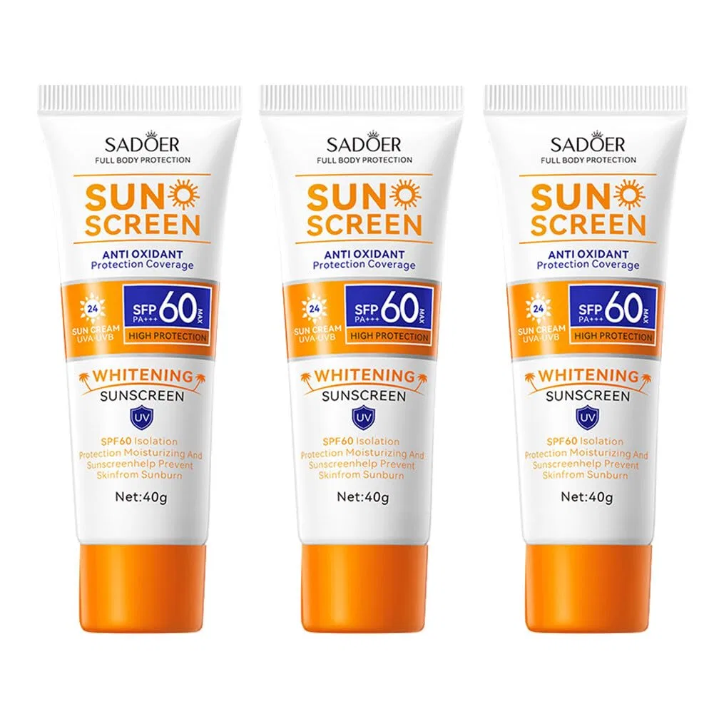 Увлажняющий солнцезащитный крем JAWSEU SPF 60+ Jawseu, 3 Pieces.