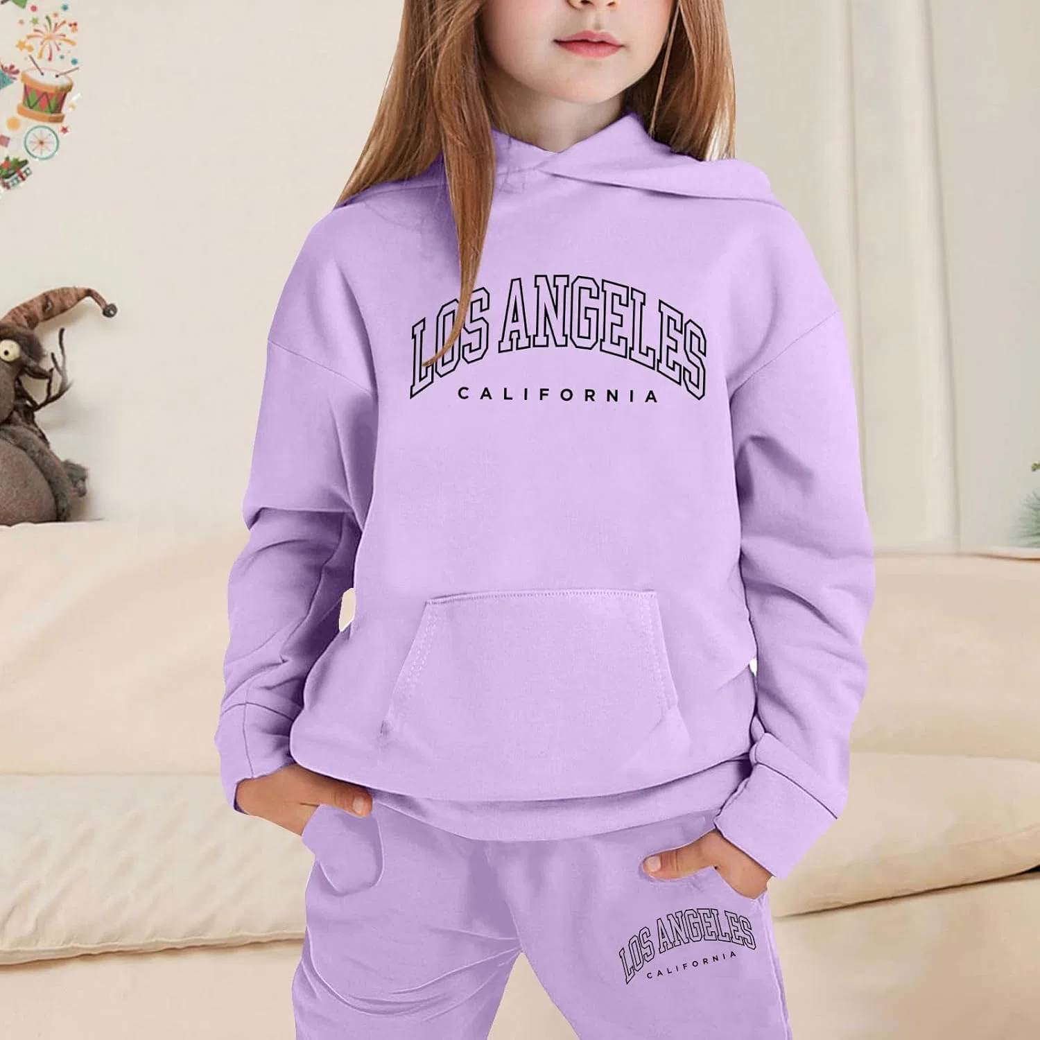 Детский спортивный костюм 2 предмета XovLAHzY, A04-purple — фото 3