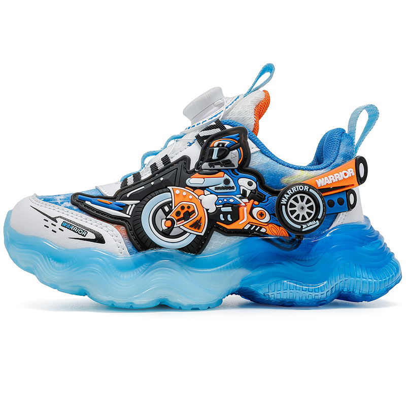 

Баскетбольные кроссовки с низким верхом для детей WARRIOR, синий/белый/оранжевый