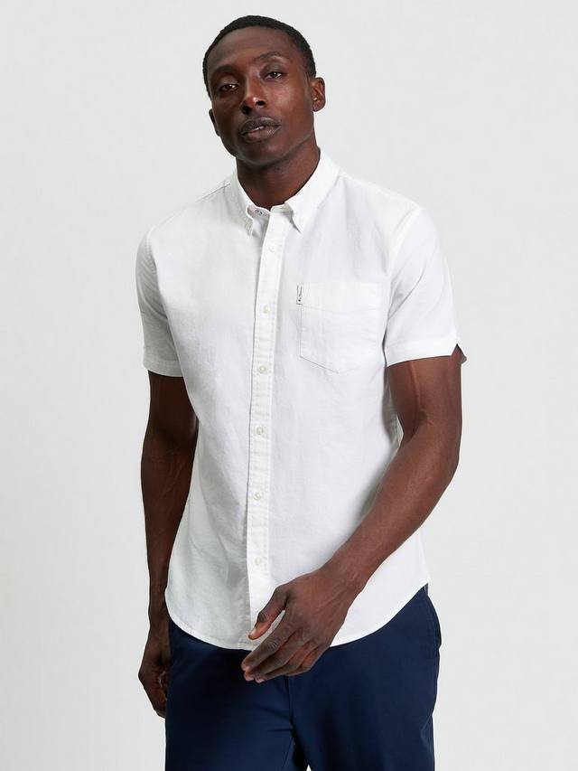 

Сигнатурная рубашка из органического хлопка Regular Fit Ben Sherman, White