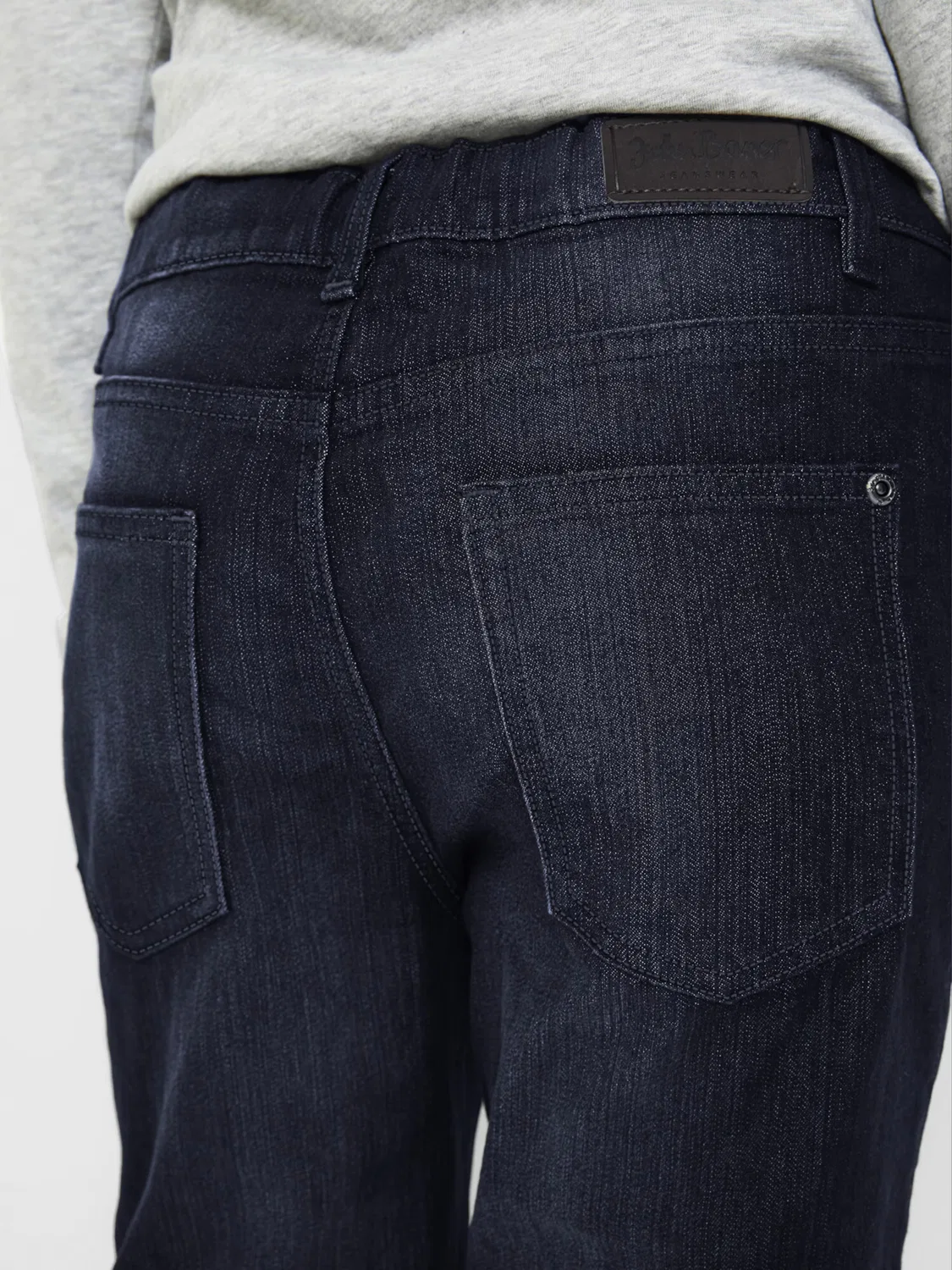 Джинсы Bonprix Slim fit синего цвета — фото 3