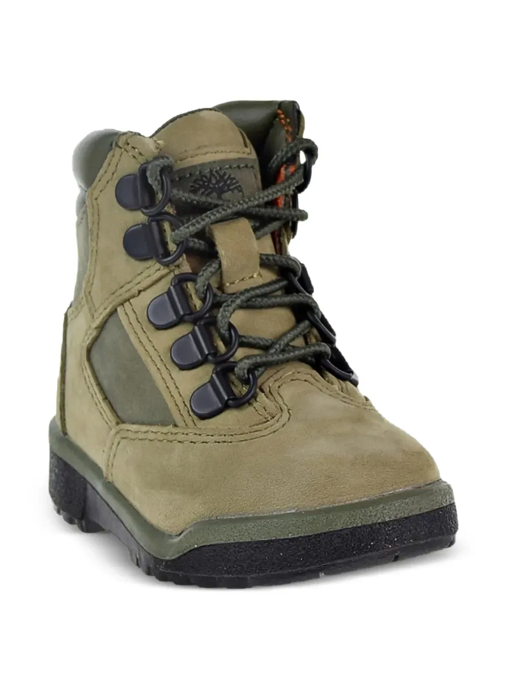Детские туфли с люверсами Timberland Kids, зеленый