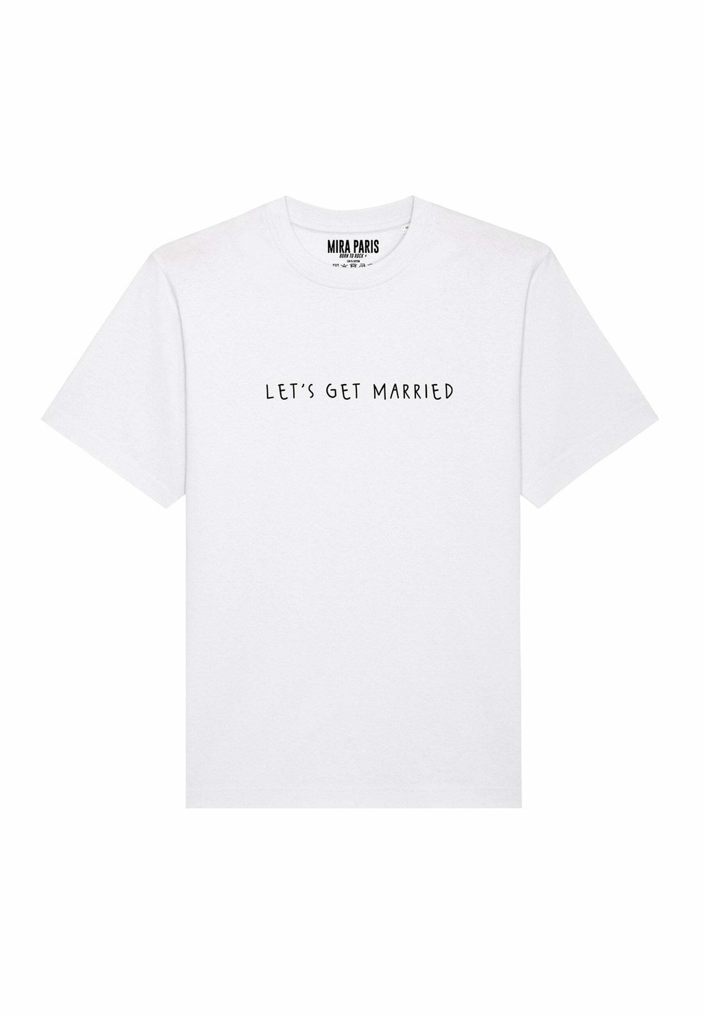 

Футболка с принтом LETS GET MARRIED PRINT HEAVYWEIGHT Mira Paris, белый