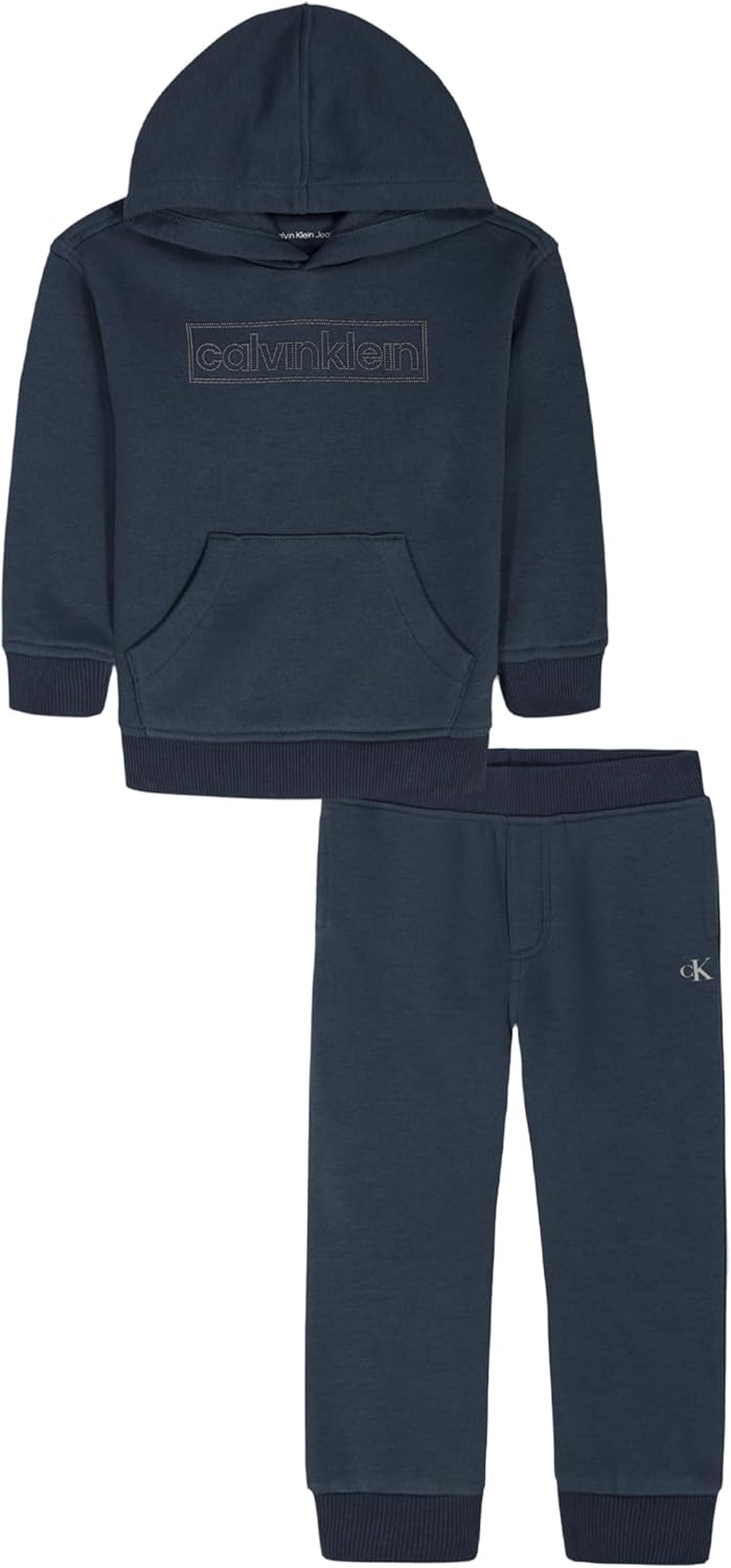 

Комплект из двух предметов для бега с капюшоном Calvin Klein для мальчиков, Reflecting Pond