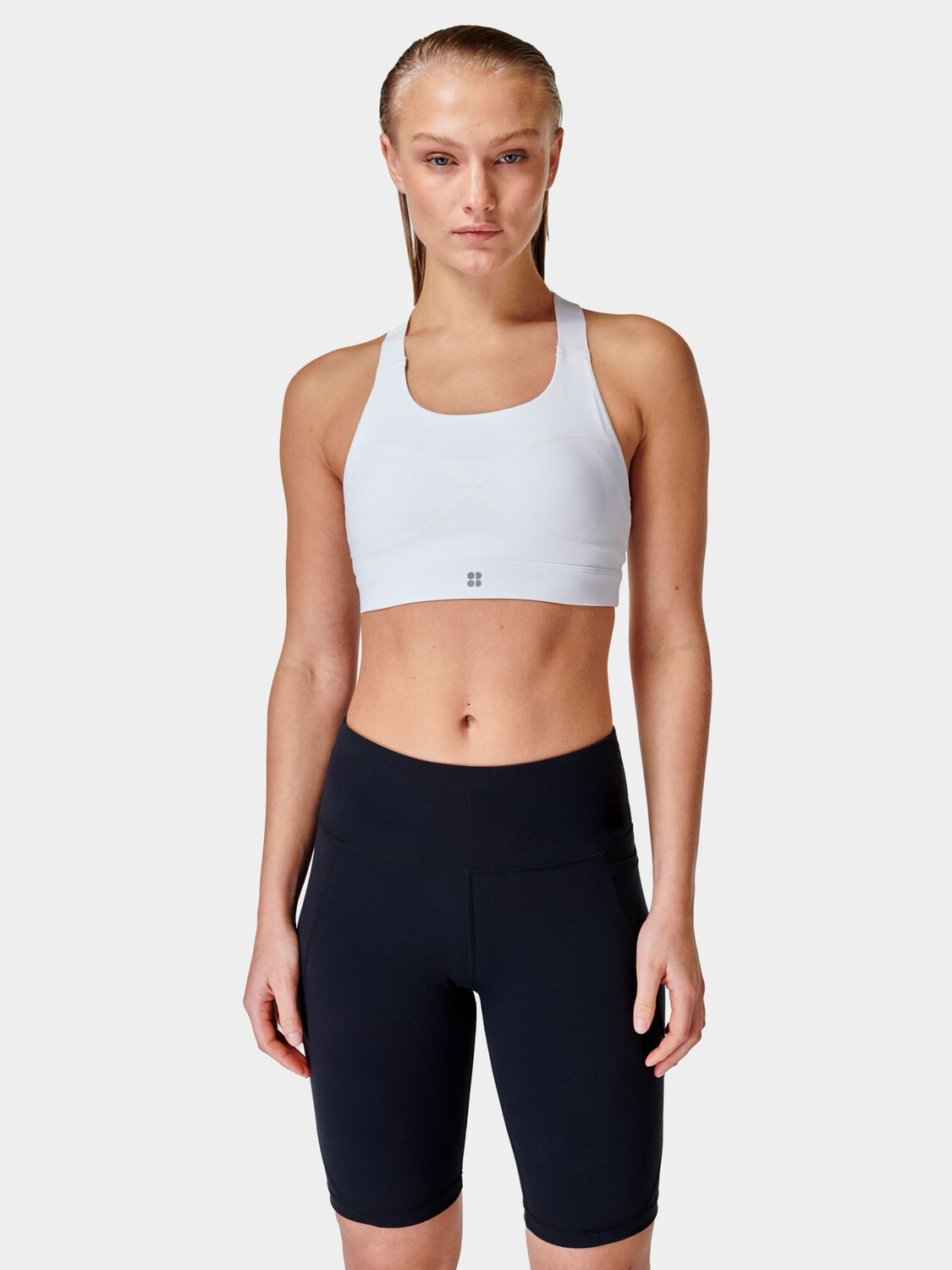 

Спортивный бюстгальтер средней ударной нагрузки Sweaty Betty Power, белый