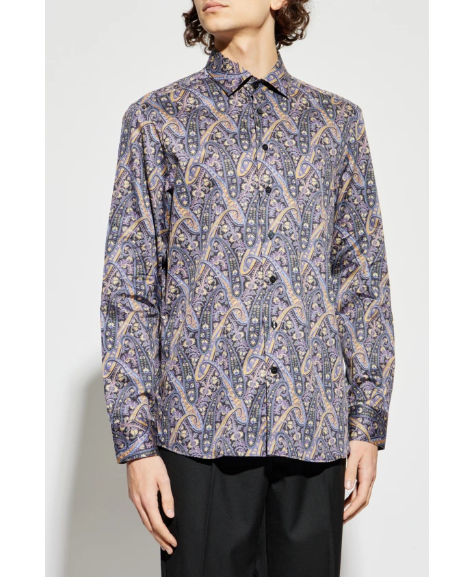 Рубашка с узором Etro, фиолетовый — фото 3