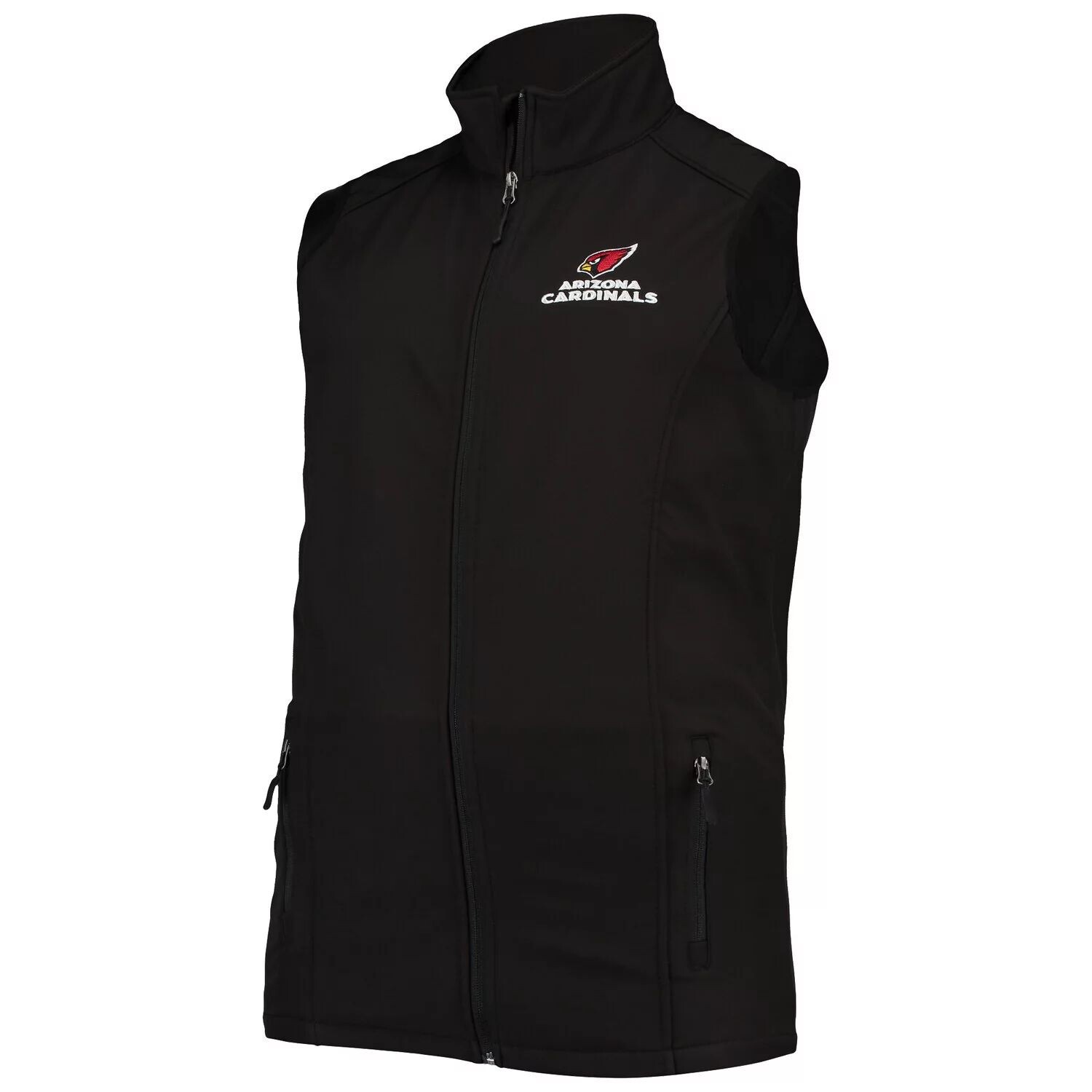 

Мужской жилет Dunbrooke Black Arizona Cardinals Big & Tall Archer Softshell с молнией во всю длину