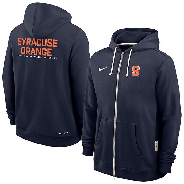 Мужская худи dri-fit full-zip navy syracuse orange 2025 sideline standard issue Nike — фото 2